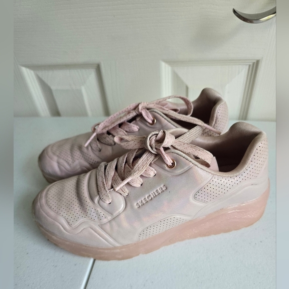 Skechers Girls Pink Sneakers Size 3.5 - Picture 4 of 11